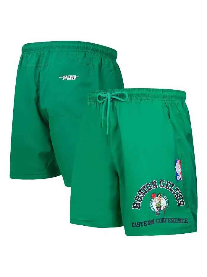 Мужские шорты Boston Celtics с кодом региона в цвете Kelly Green Pro Standard