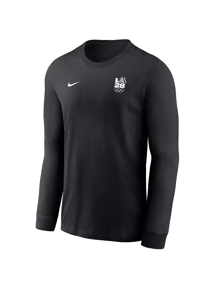 Мужская черная футболка с длинным рукавом LA 2028 Summer Olympics Team Issue Legend Performance Nike