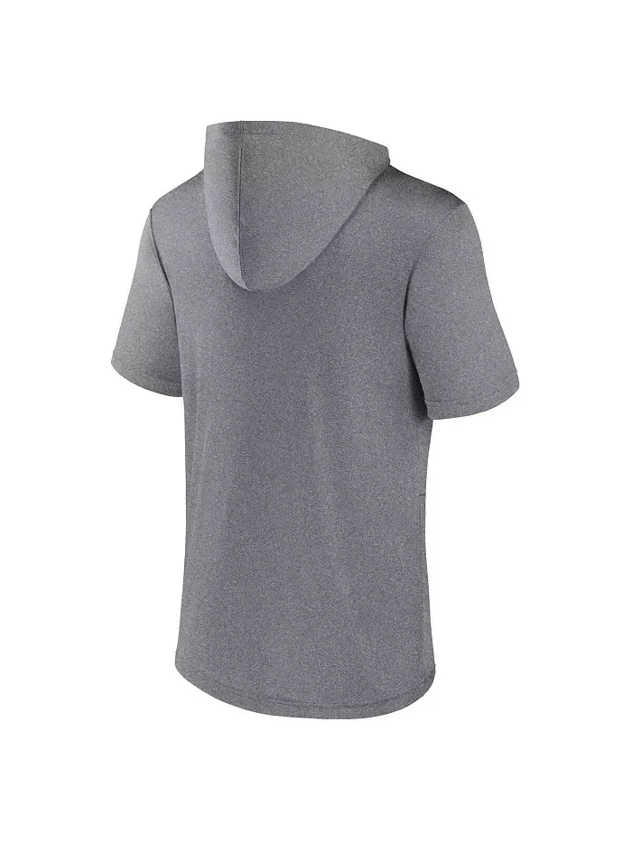 Мужская худи-футболка Heather Gray Nebraska Huskers Modern Stack Fanatics — изображение 3 из 3