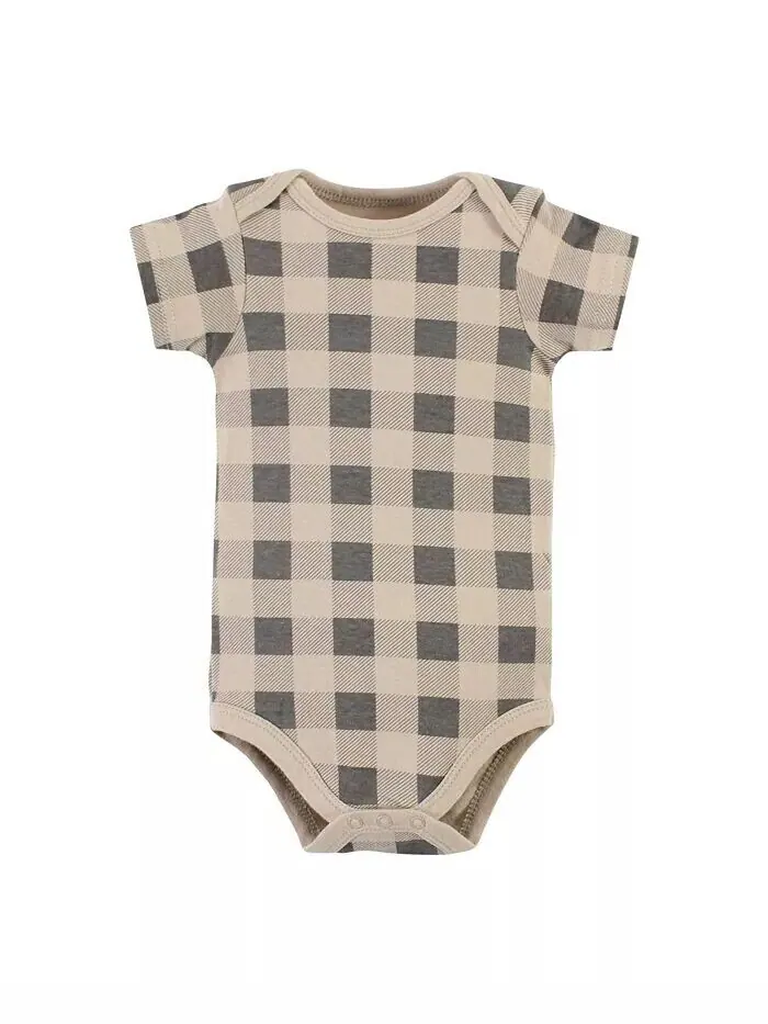 Боди и штаны для мальчиков из хлопка, Snuggle Bear с коротким рукавом Hudson Baby — изображение 3 из 5