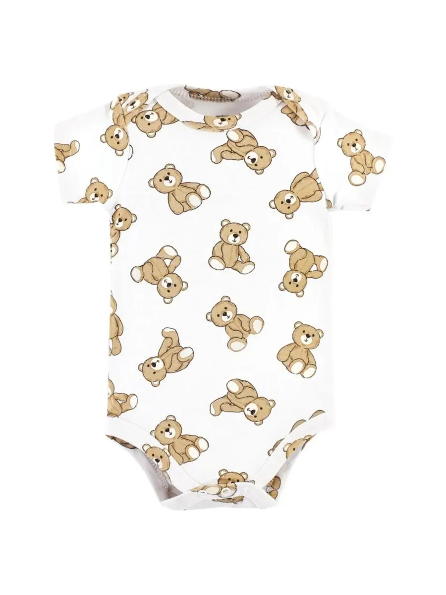 Комплект из двух боди и подходящих по цвету брюк Hudson Baby, Teddy Bears Short Sleeve — изображение 2 из 5