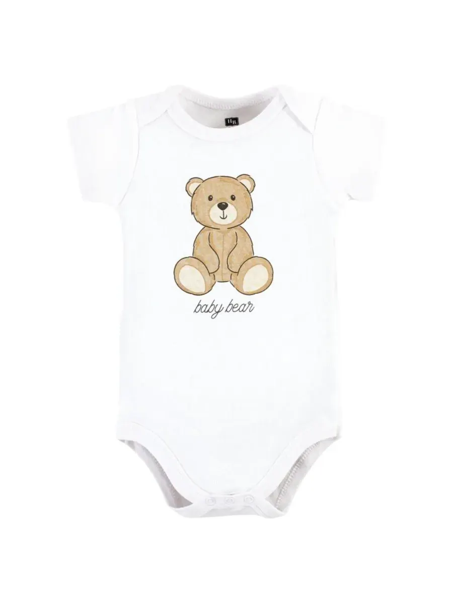 Комплект из двух боди и подходящих по цвету брюк Hudson Baby, Teddy Bears Short Sleeve — изображение 5 из 5