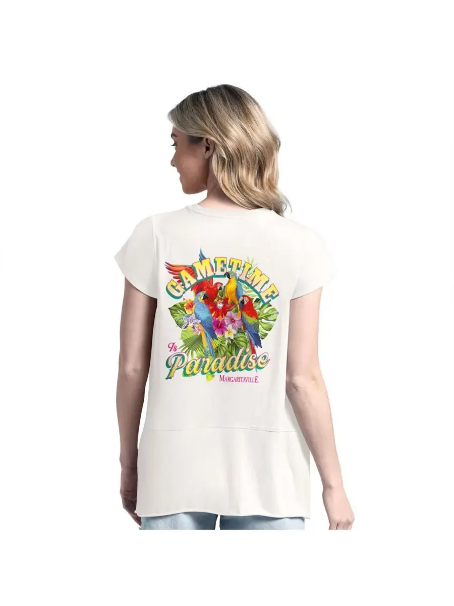 Margaritaville Женская зеленая футболка Philadelphia Eagles Gametime Is Paradise — изображение 2 из 2, зеленый