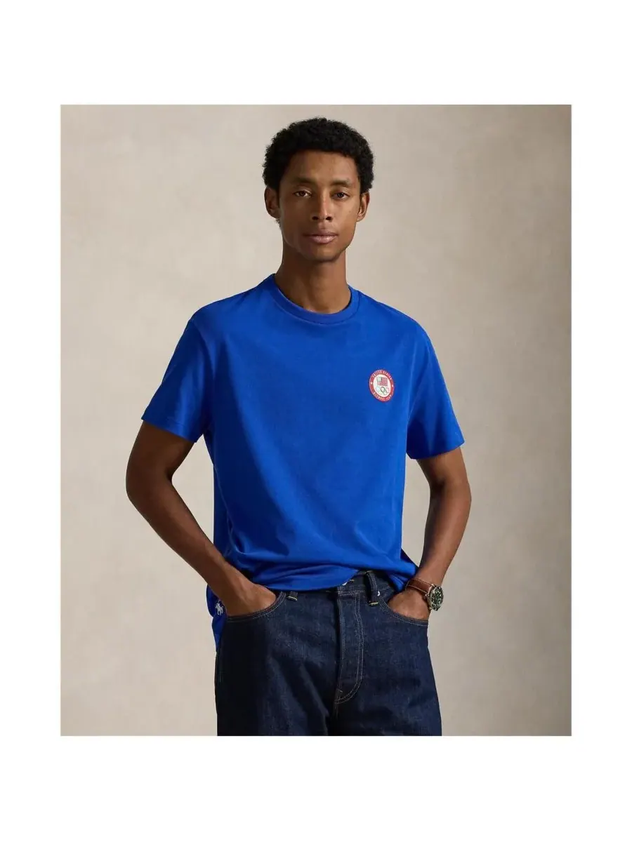 Мужская футболка с графическим принтом "Сборная США" Polo Ralph Lauren — изображение 2 из 3, синий