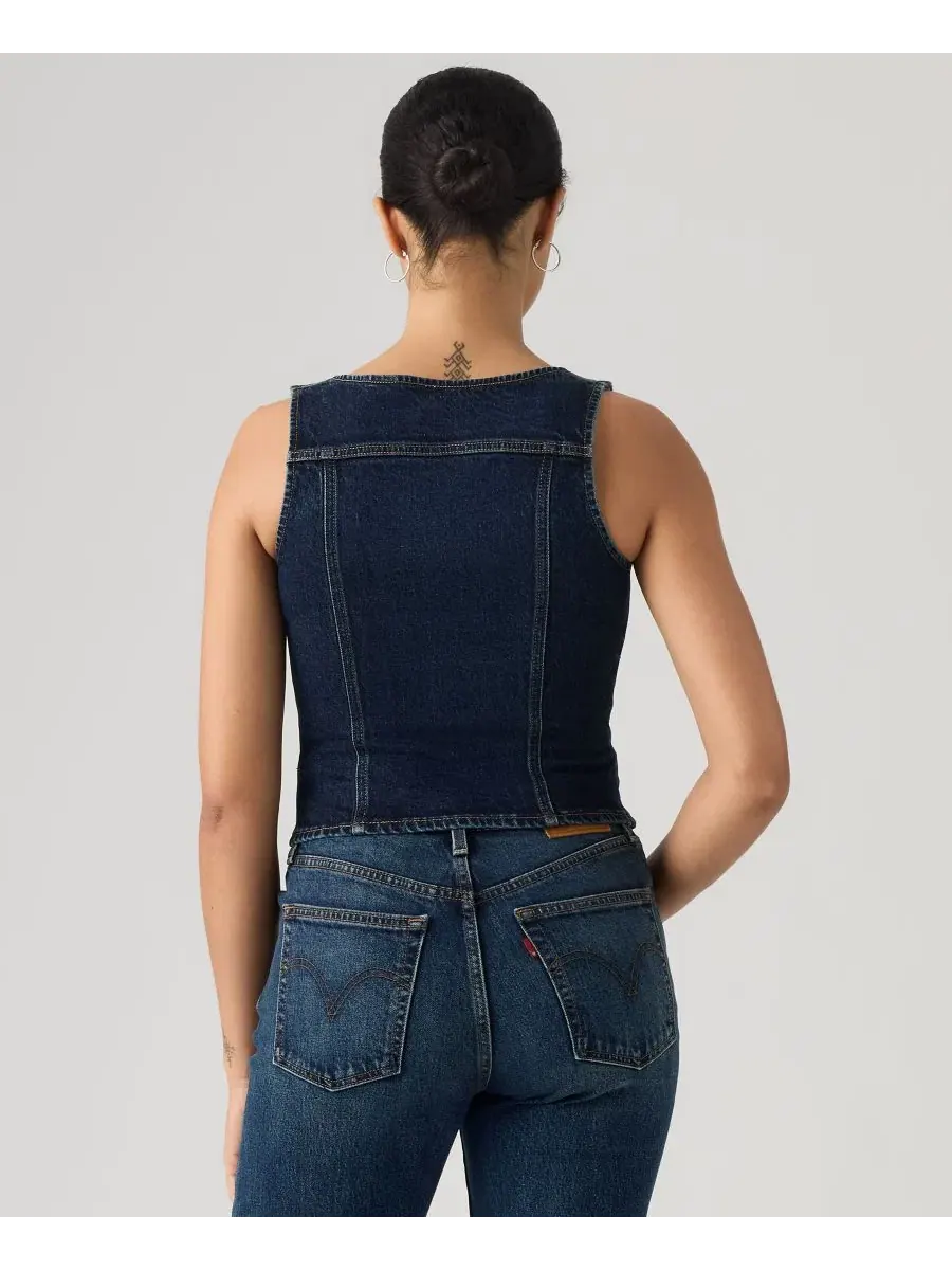 Женский жилет в винтажном стиле с застежкой-молнией спереди Levi'S — изображение 4 из 4