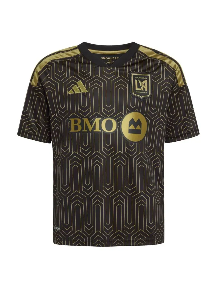Детская футболка-реплика черного цвета LAFC 2026 года для мальчиков и девочек Adidas — изображение 3 из 3, черный