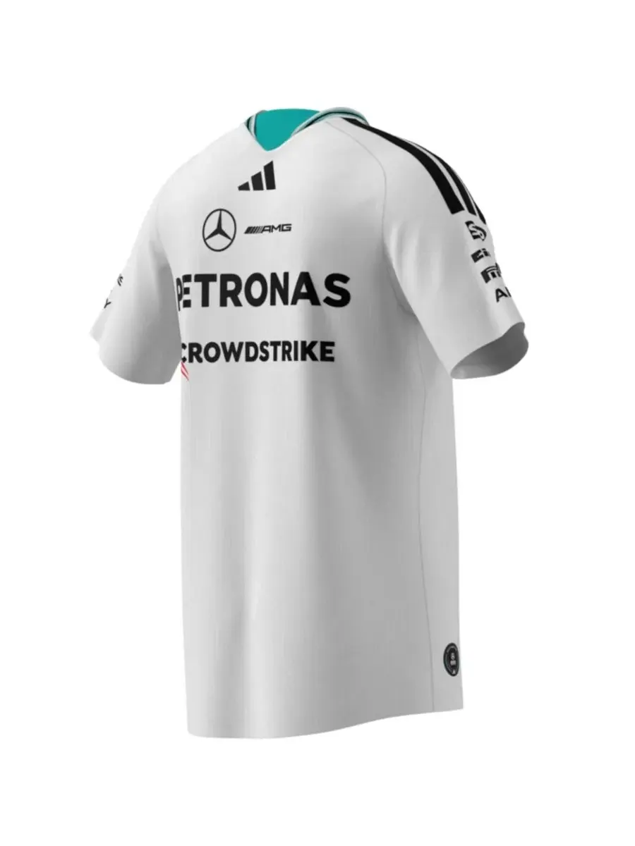 Футболка с длинным рукавом Mercedes-AMG Petronas F1 Team 2026 Driver Authentic Jersey adidas — изображение 2 из 4, белый