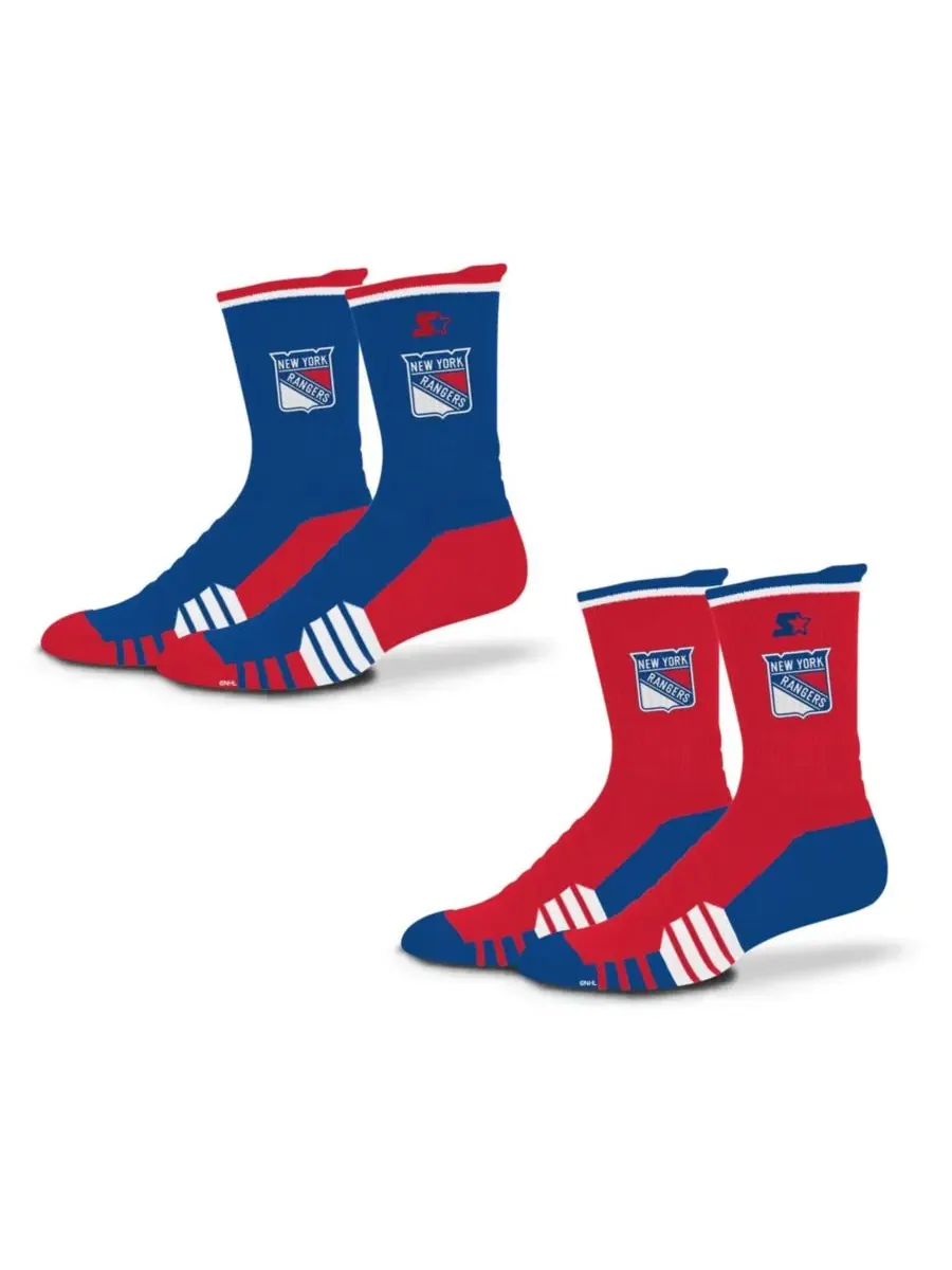 Комплект носков с принтом New York Rangers Breakaway Crew Starter