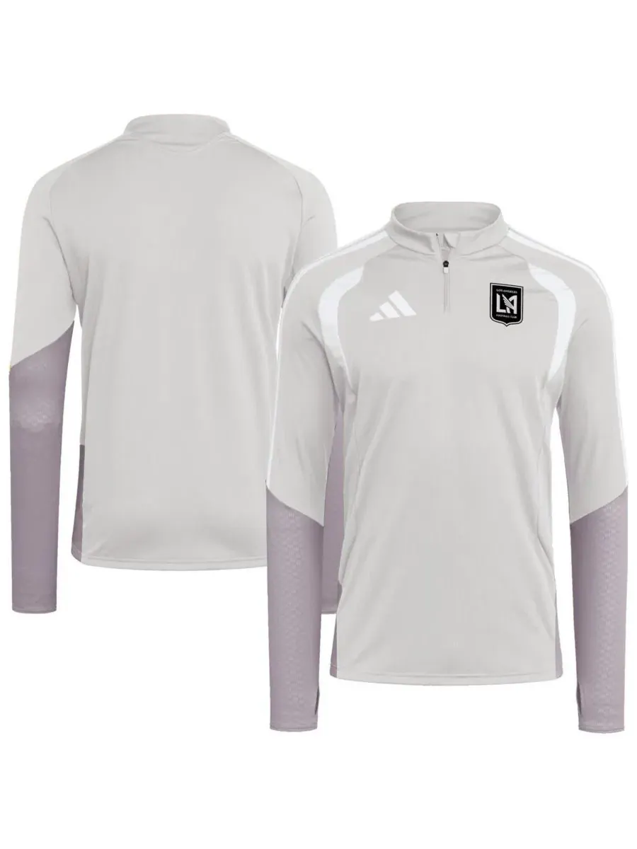 Мужской тренировочный топ-четвертьзамок с принтом LAFC, модель 2026 Tiro Competition, бренд Adidas