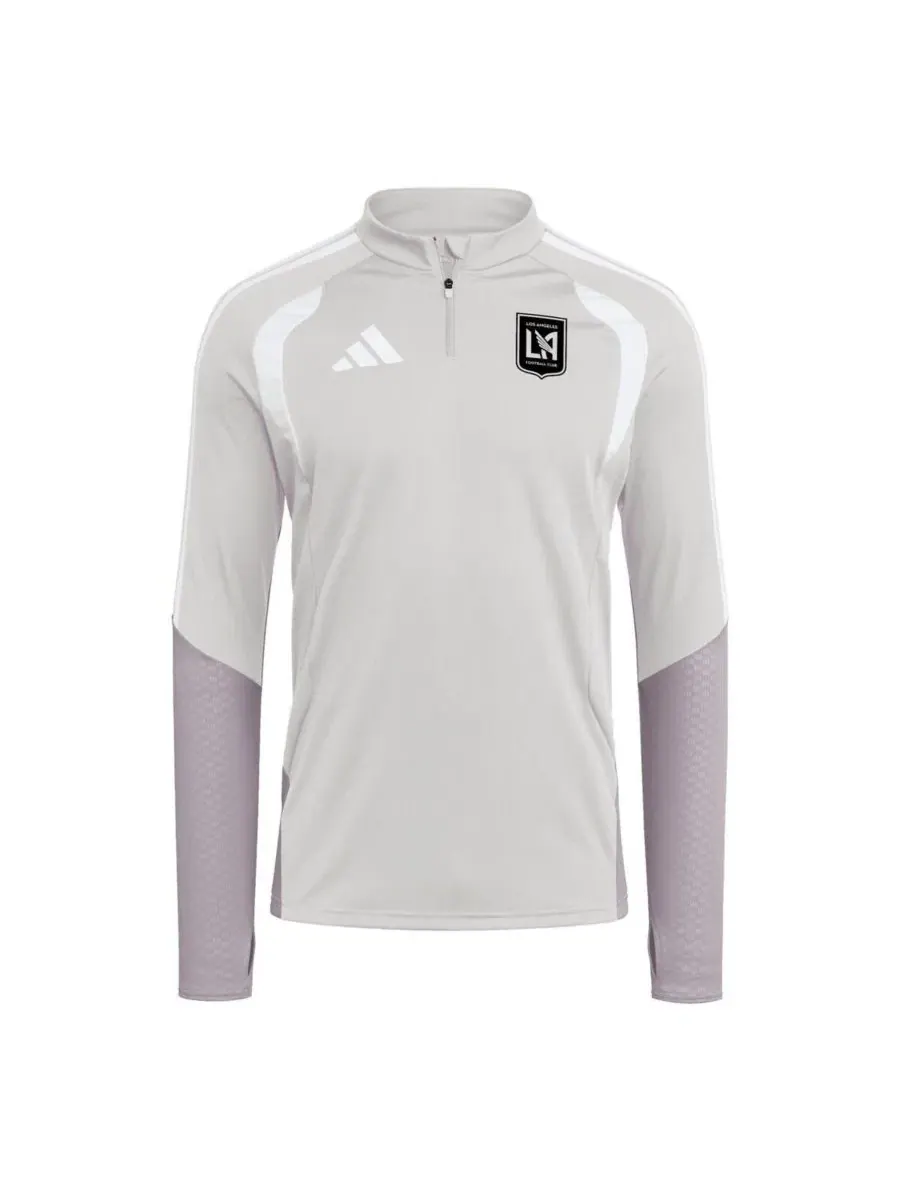 Мужской тренировочный топ-четвертьзамок с принтом LAFC, модель 2026 Tiro Competition, бренд Adidas — изображение 2 из 3