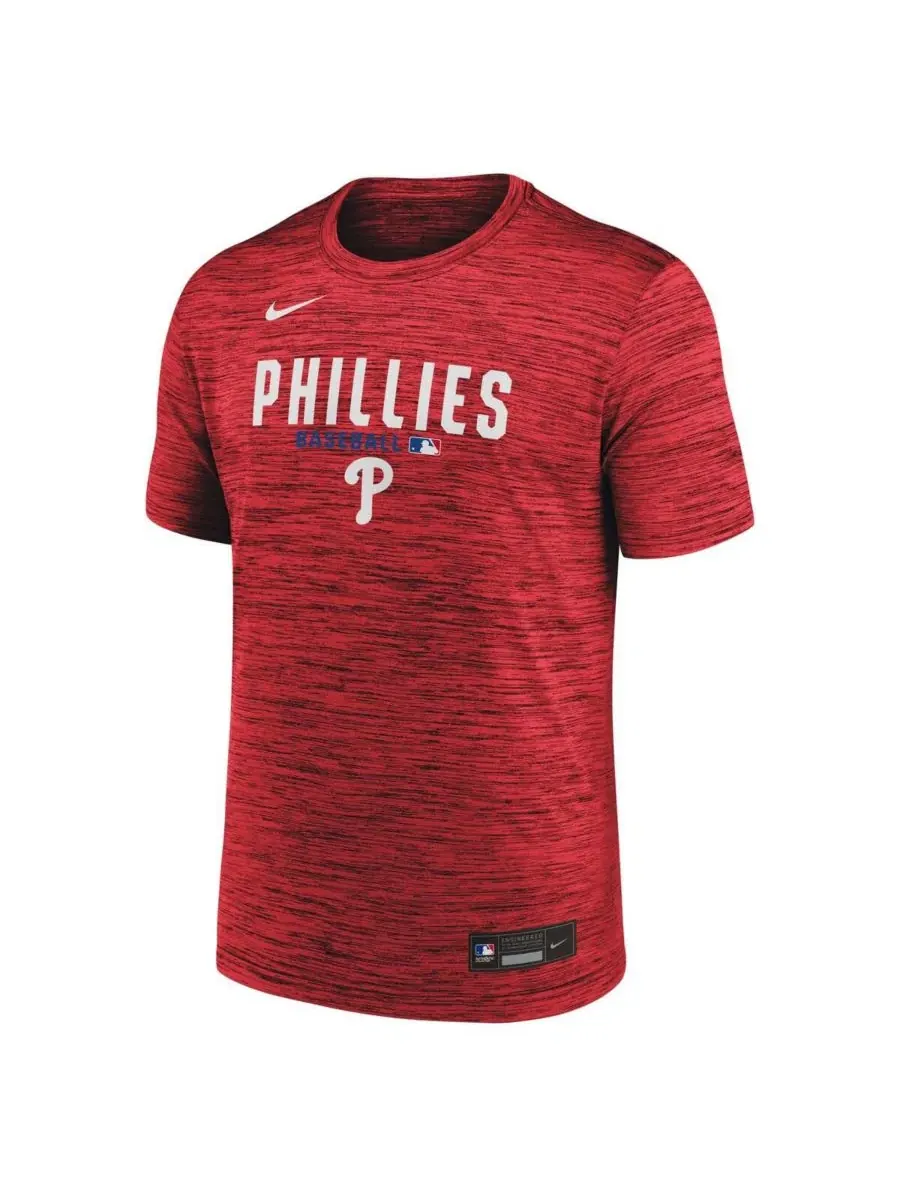 Футболка с коротким рукавом с принтом Philadelphia Phillies Nike — изображение 2 из 4, красный