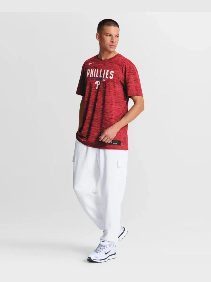 Футболка с коротким рукавом с принтом Philadelphia Phillies Nike — изображение 3 из 4, красный