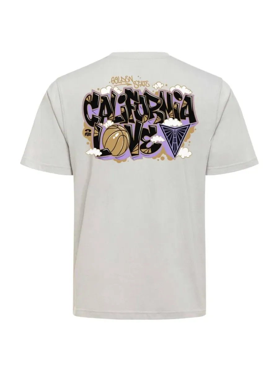 Футболка с длинным рукавом Sportiqe x 2PAC California Love Gray Golden State Valkyries Duke T-Shirt — изображение 2 из 3