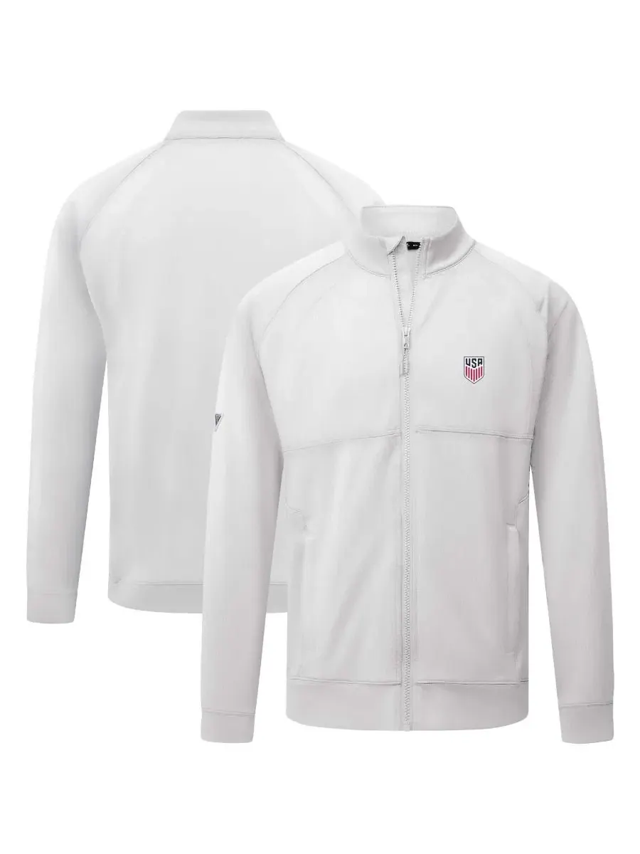 Мужская куртка-бомбер с вышивкой USMNT LevelWear — белый