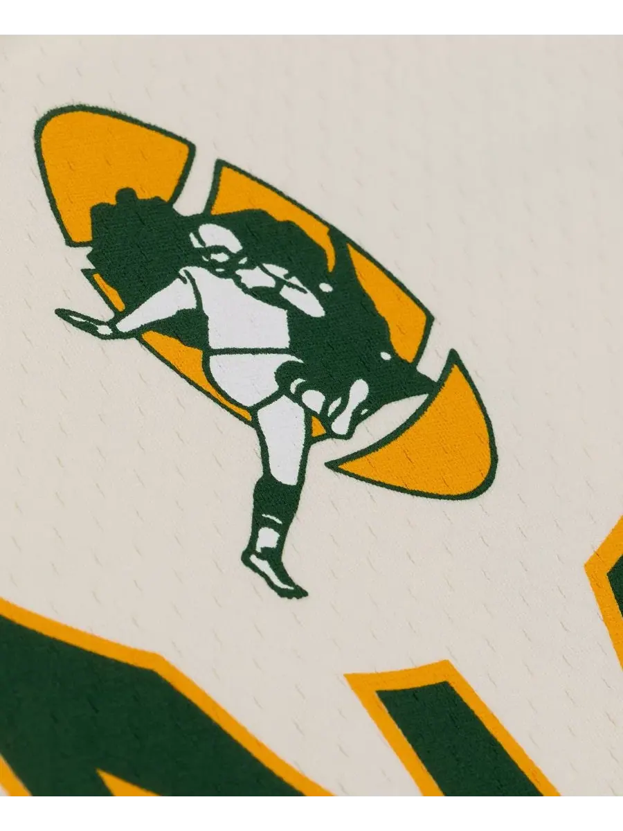 Женская укороченная футболка с принтом Reggie White Mitchell & Ness — изображение 2 из 5, бежевый
