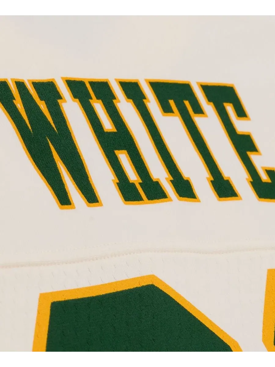 Женская укороченная футболка с принтом Reggie White Mitchell & Ness — изображение 3 из 5, бежевый