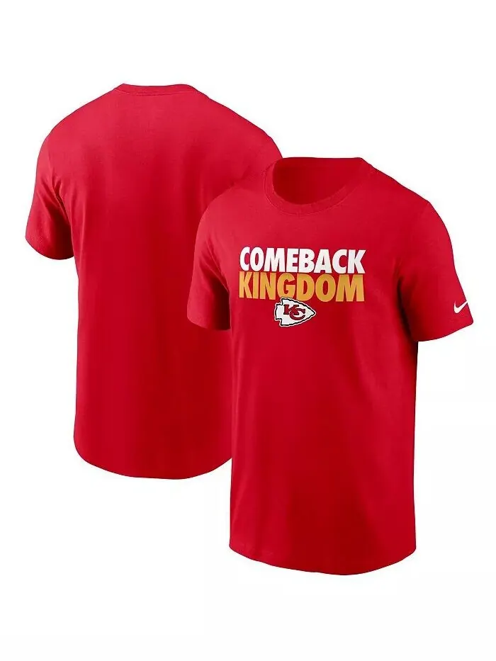 Мужская красная футболка Comeback Kansas City Chiefs Hometown Collection Nike — изображение 1 из 3