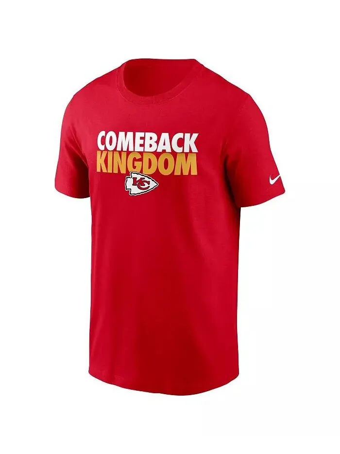 Мужская красная футболка Comeback Kansas City Chiefs Hometown Collection Nike — изображение 2 из 3