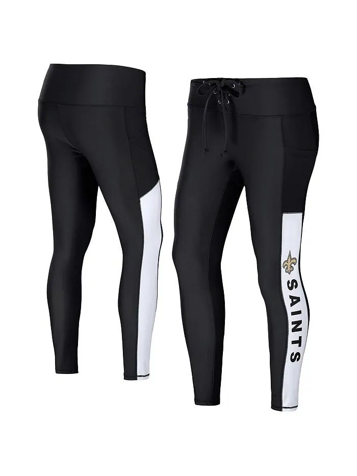 Женские черные леггинсы New Orleans Saints WEAR by Erin Andrews