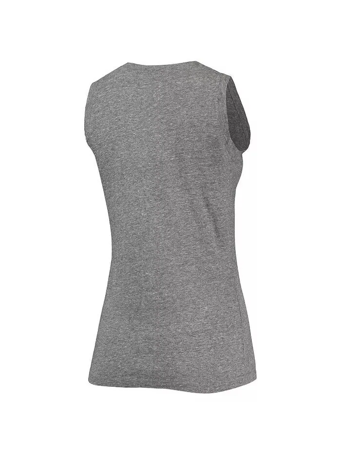 Женская свободная майка Henley Tri-Blend с v-образным вырезом и логотипом Arkansas Razorbacks — изображение 3 из 3
