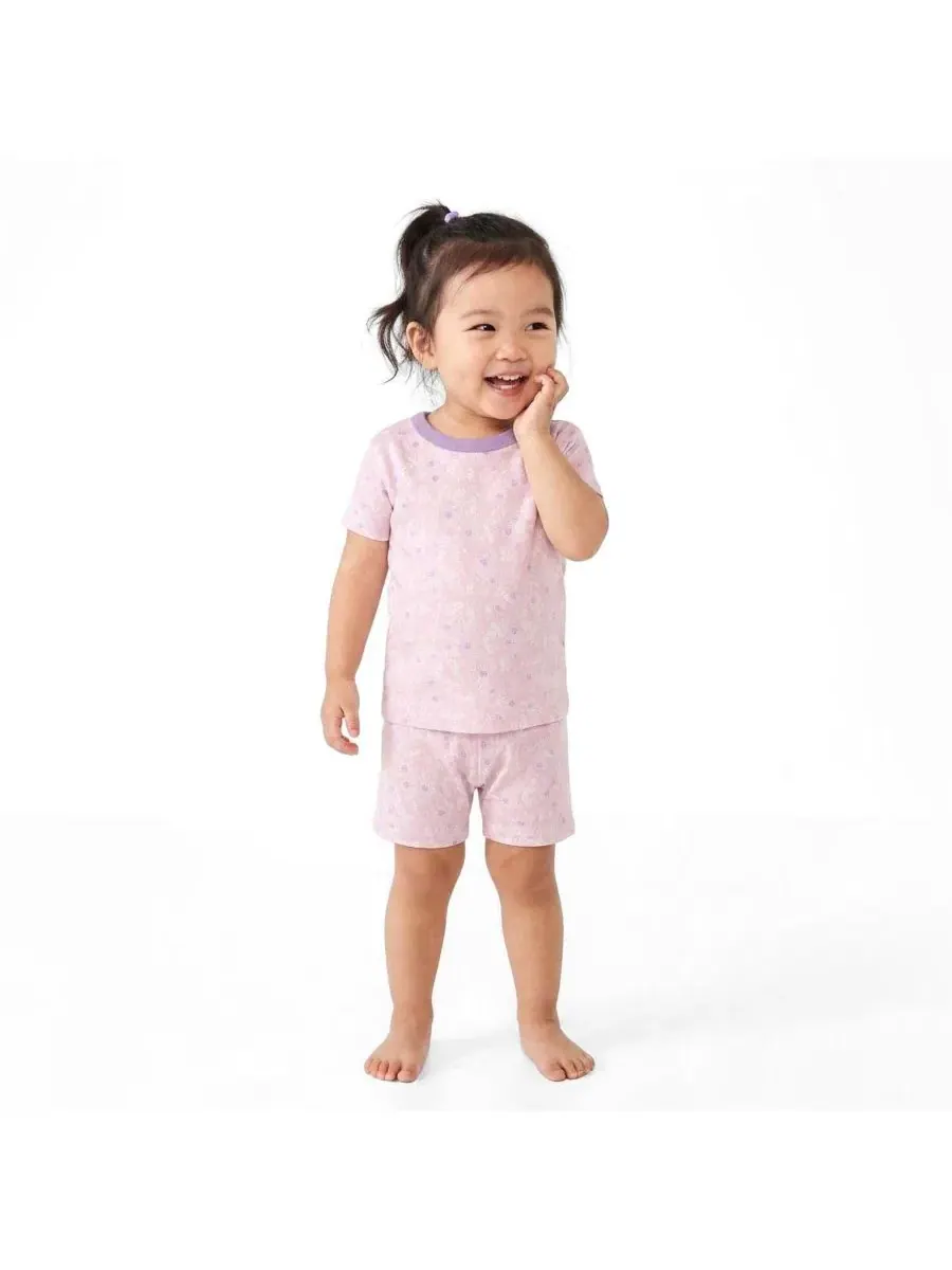 Комплект пижам из органического хлопка с принтом Mightly, Blush Meadow — изображение 2 из 4