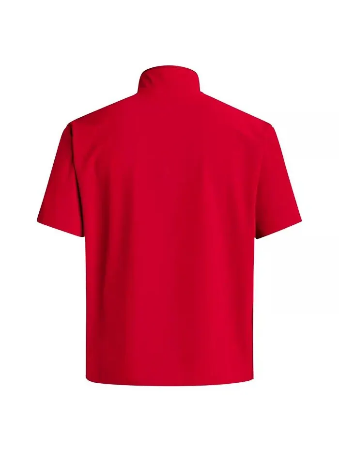 Мужская куртка Scarlet Nebraska Huskers Coaches Sideline Half-Zip с коротким рукавом adidas — изображение 3 из 3