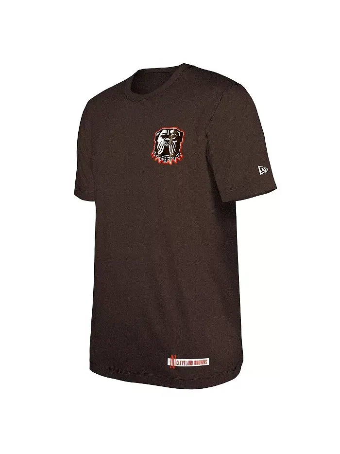 Мужская футболка Cleveland Browns 2024 NFL Training Camp, коричневая New Era — изображение 3 из 3