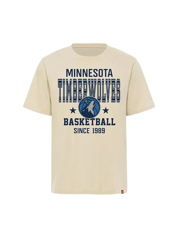 Мужская и женская футболка Minnesota Timberwolves Duke Premium кремового цвета Sportiqe — изображение 2 из 3