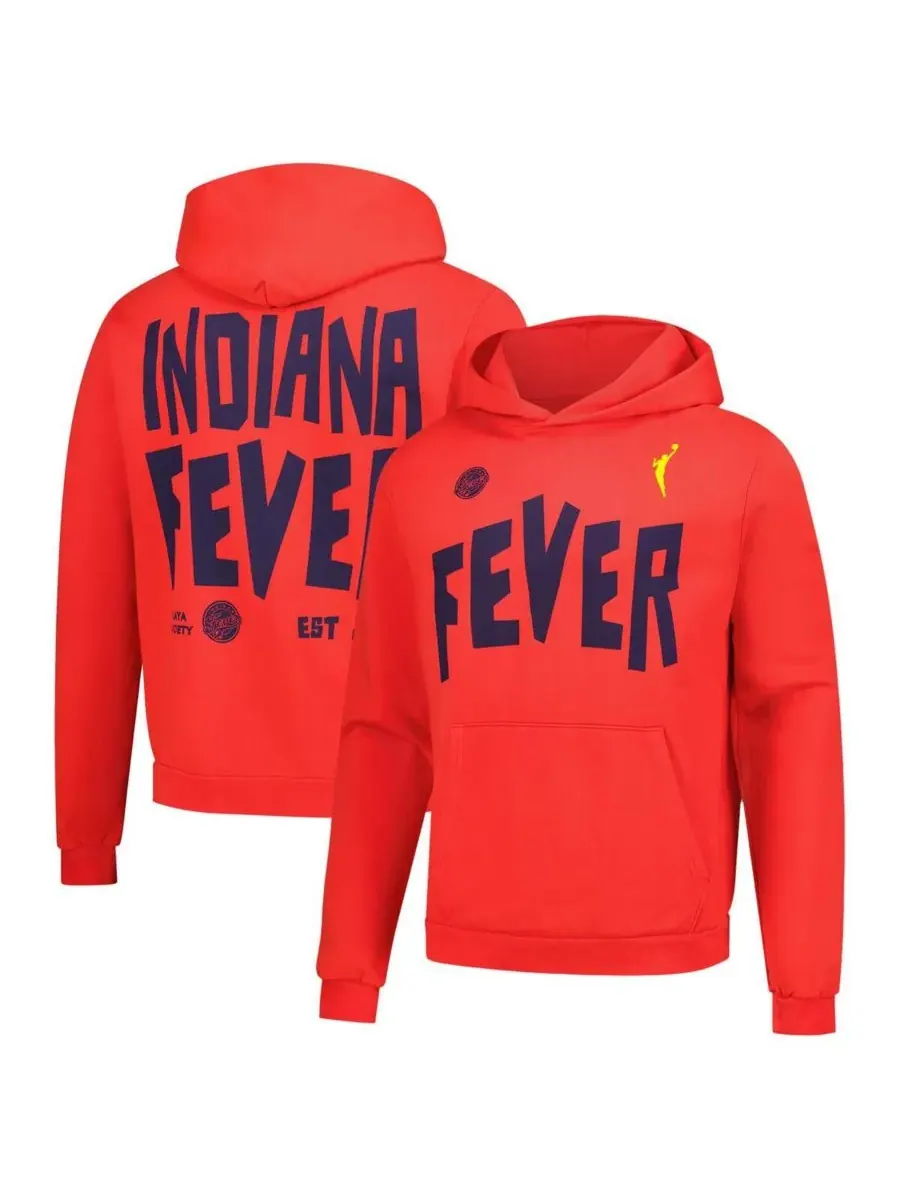 Playa Society Мужская и женская толстовка Red Indiana Fever 2000 WNBA Premium — красный