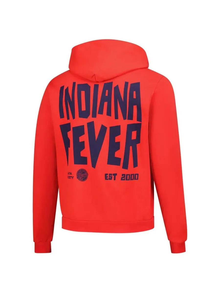 Playa Society Мужская и женская толстовка Red Indiana Fever 2000 WNBA Premium — изображение 2 из 3, красный