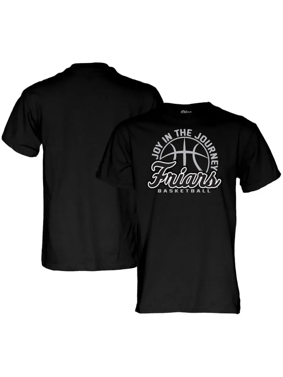 Blue 84 Мужская и женская черная баскетбольная футболка Providence Friars "Joy In The Journey" — черный
