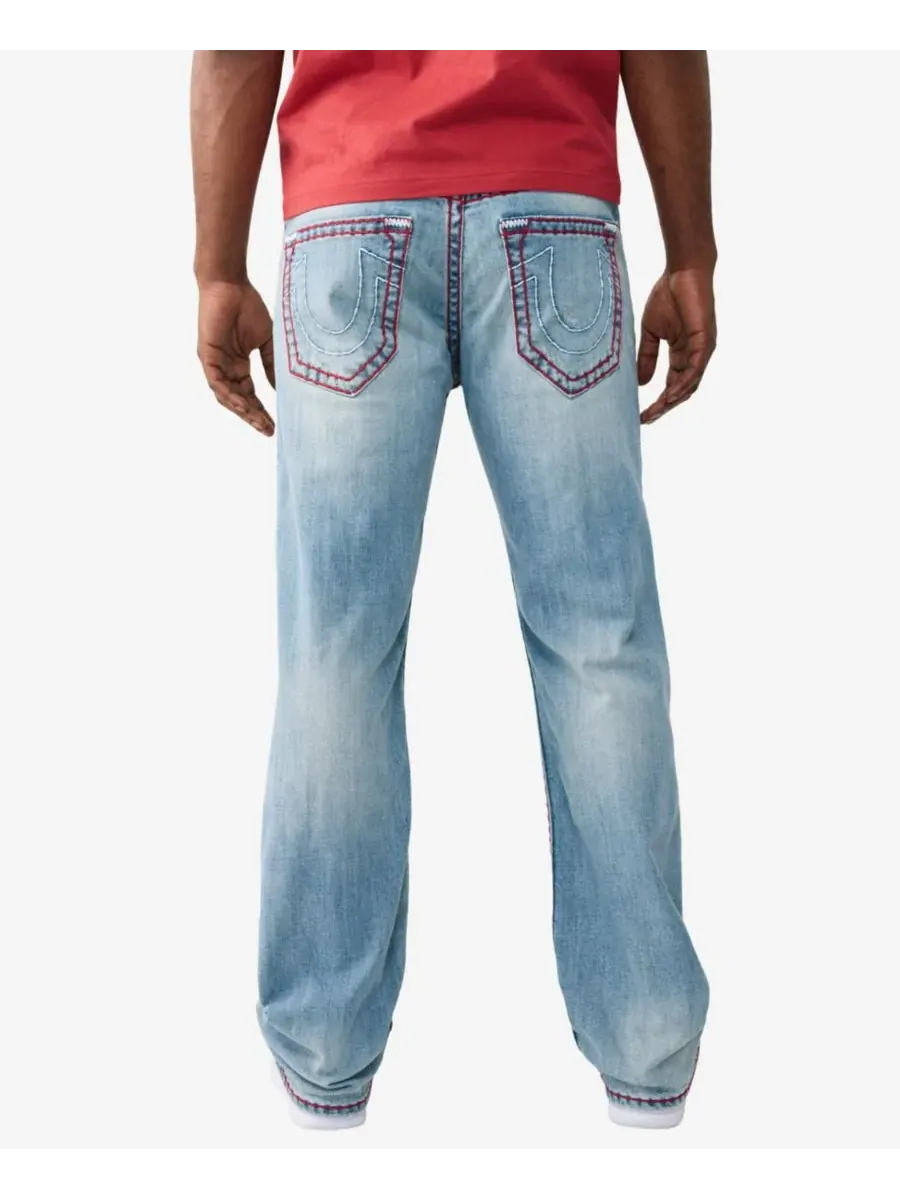 Мужские джинсы прямого кроя с расклешенными штанинами True Religion, Party Pulse Medium Wash