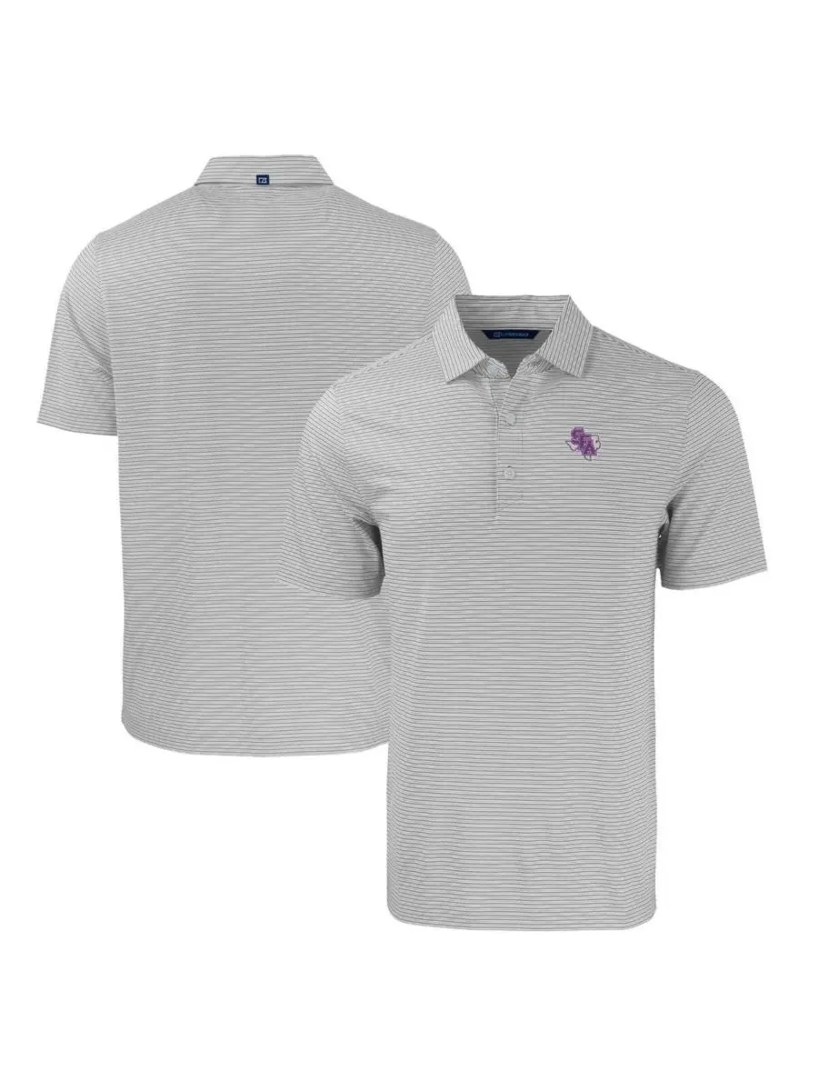 Мужская рубашка поло Stephen F Austin Lumberjacks Forge Eco Double Stripe Stretch Cutter & Buck
