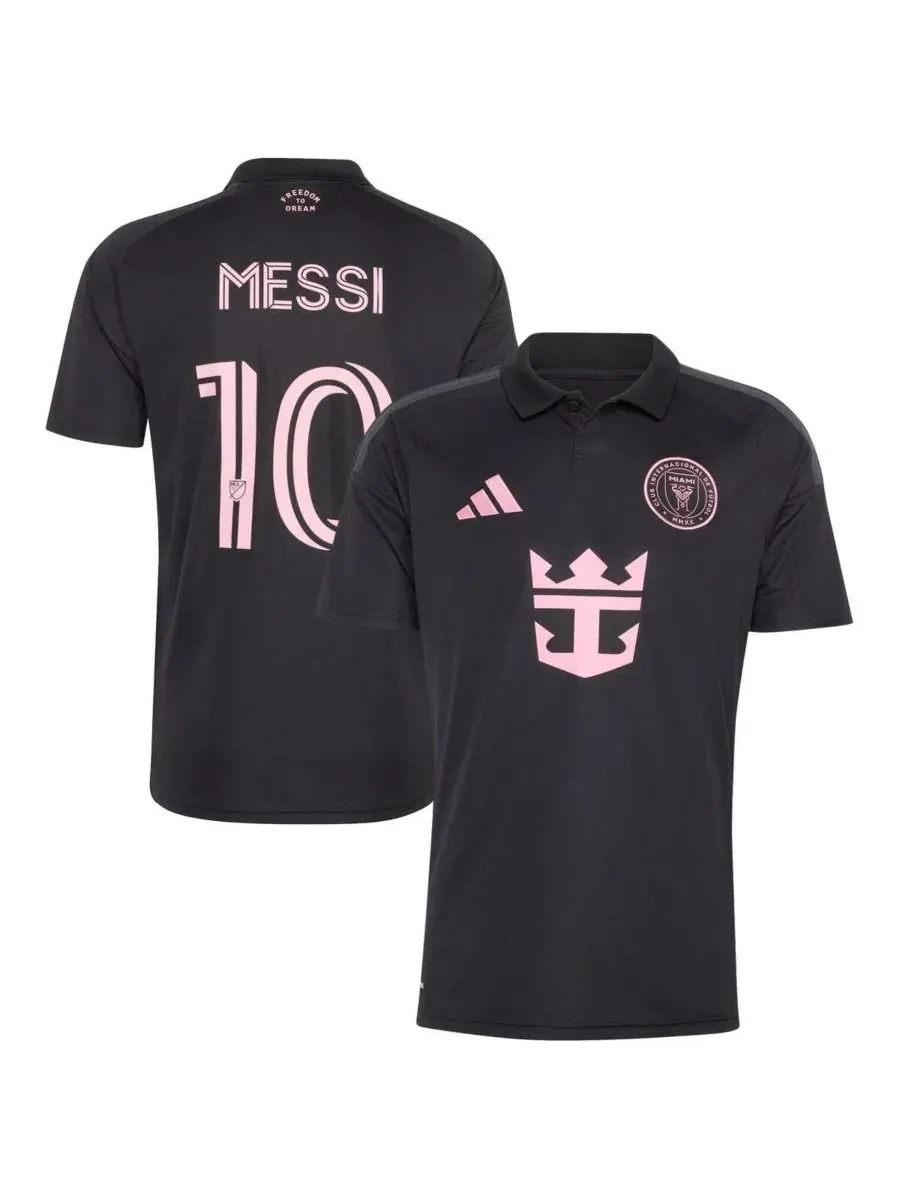 Футболка с длинным рукавом Lionel Messi Black Inter Miami CF 2026 Presagio Replica Jersey adidas