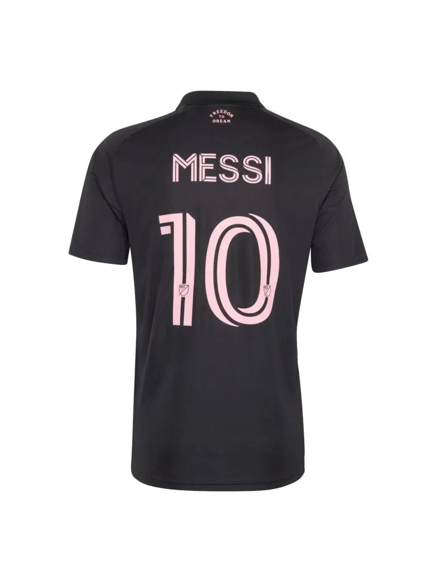 Футболка с длинным рукавом Lionel Messi Black Inter Miami CF 2026 Presagio Replica Jersey adidas — изображение 3 из 4, черный