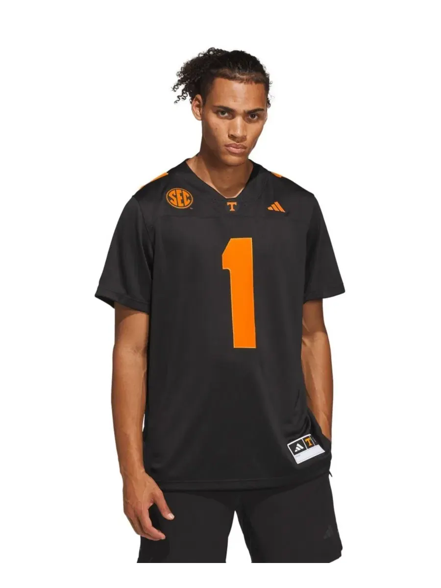 Футболка с V-образным вырезом и логотипом Tennessee Volunteers, модель Premier Jersey adidas