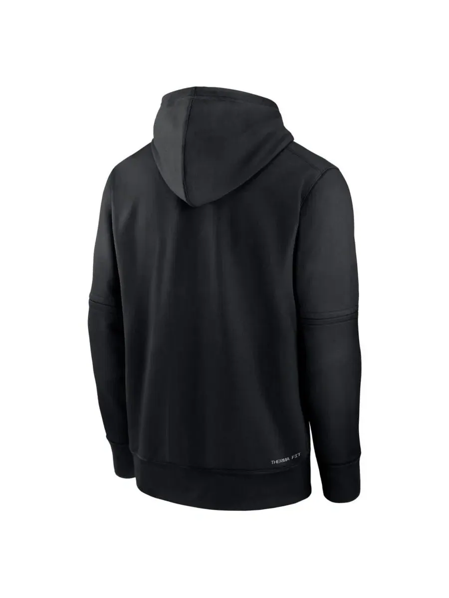 Худи с съемными рукавами Therma-FIT New York Mets Authentic Collection Nike — изображение 3 из 3, черный оранжевый