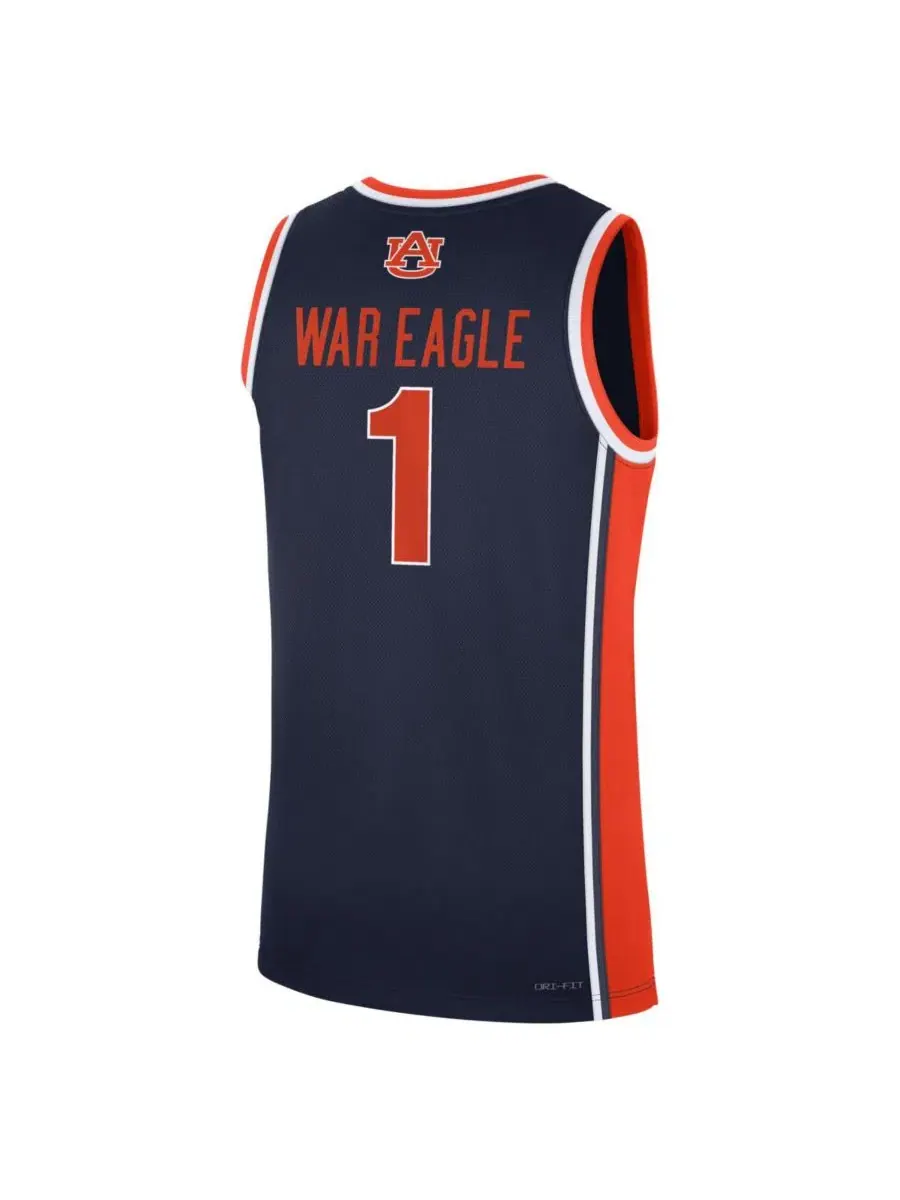Баскетбольный джерси с принтом Road War Eagle Nike — изображение 2 из 3, темно-синий