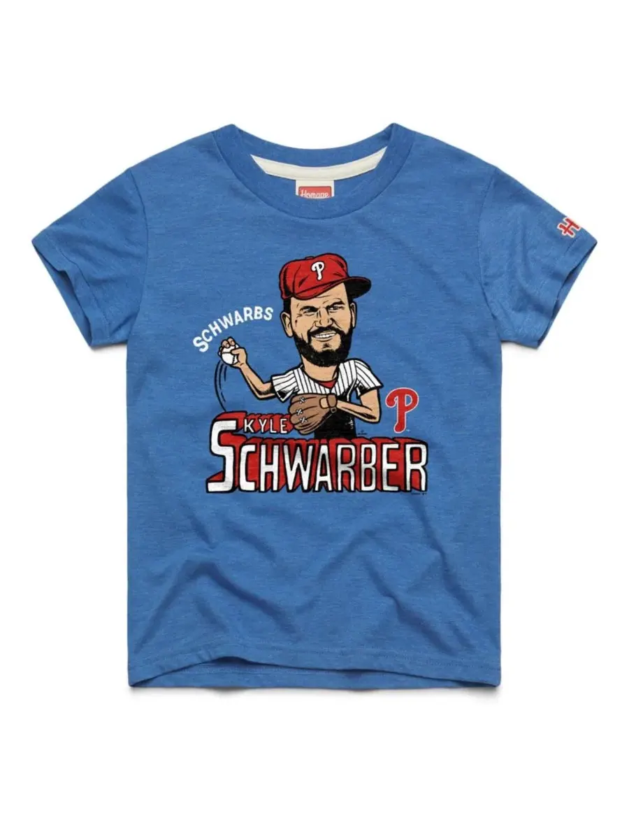 Футболка с принтом Kyle Schwarber Homage — синий