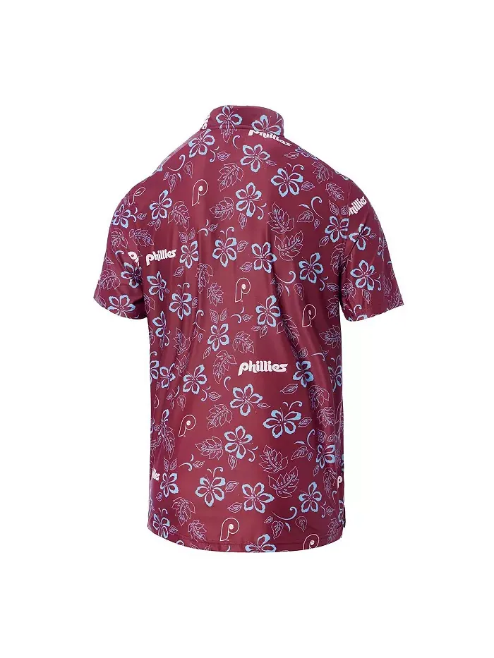 Мужская бордовая поло Philadelphia Phillies Cooperstown Collection Performance Reyn Spooner — изображение 3 из 3