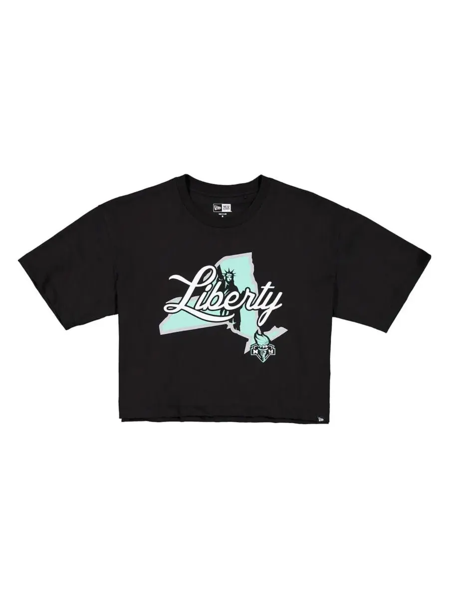 Футболка с боксовым кроем New York Liberty 2026 WNBA Draft Hometown Boxy T-Shirt New Era