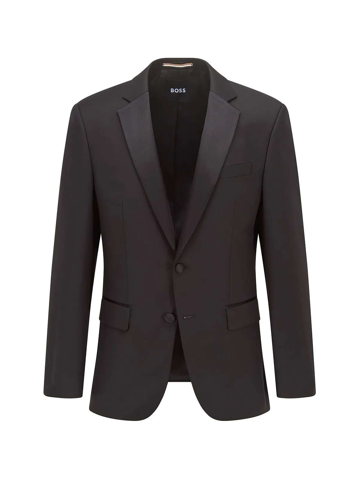Мужская куртка-смокинг boss Hugo Boss — изображение 3 из 4, черный