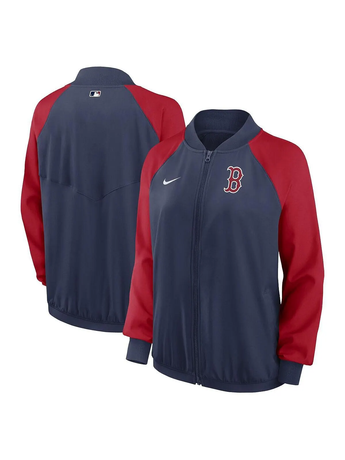 Куртка спортивная Nike Boston Red Sox Authentic Raglan Performance Full Zip — изображение 3 из 3, темно-синий