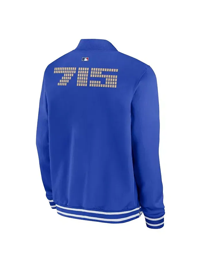 Мужская бомбер-куртка с полной застежкой-молнией Atlanta Braves Authentic Collection City Connect — изображение 3 из 3