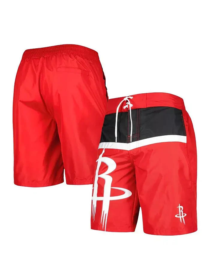 Мужские плавки Houston Rockets Sea Wind красные G-III Sports by Carl Banks