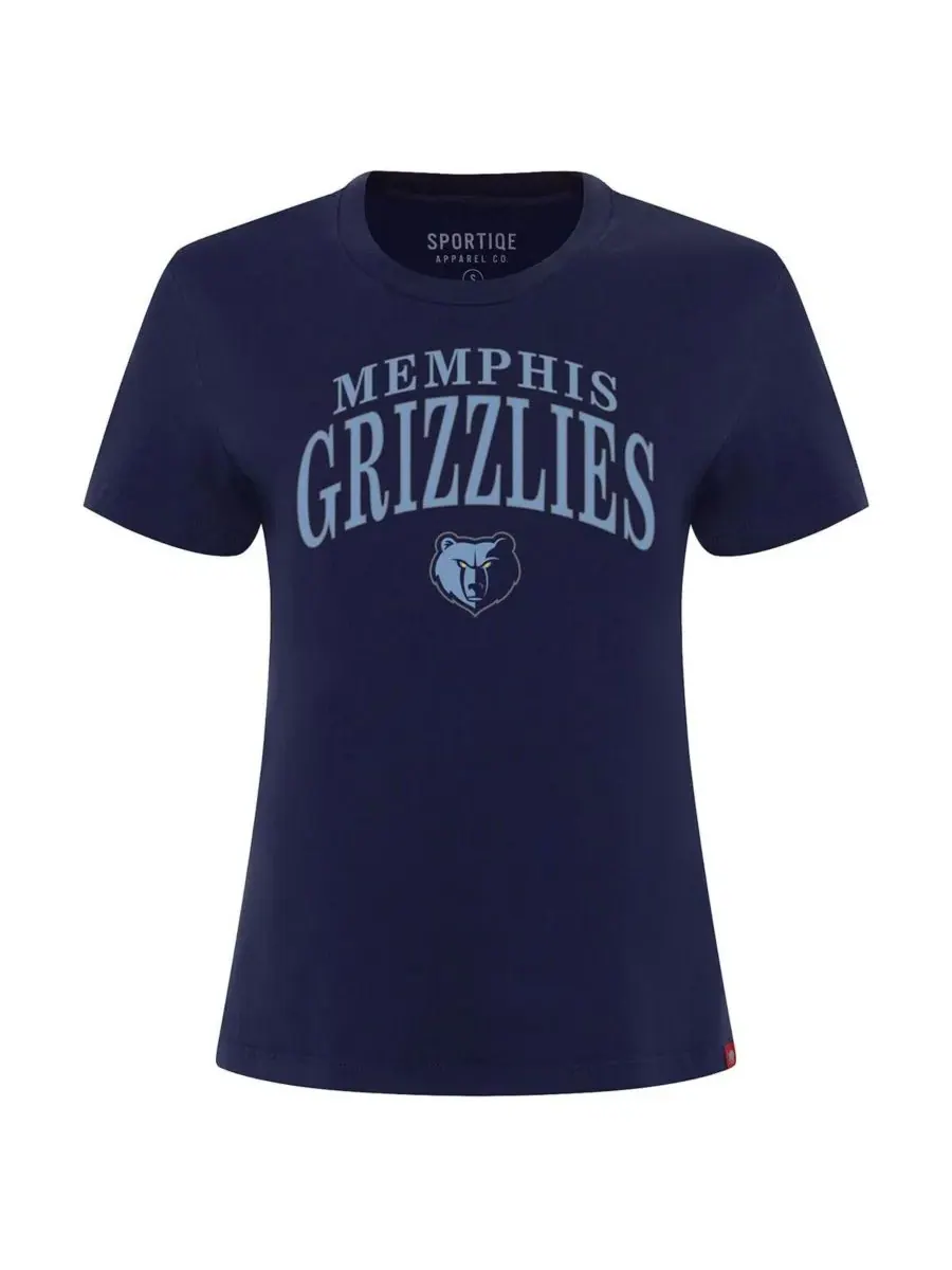 Sportiqe Женская темно-синяя футболка Memphis Grizzlies Arcadia Boxy — изображение 3 из 3, темно-синий