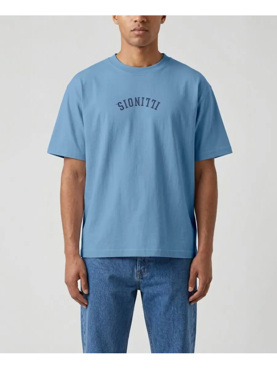 Футболка с вышивкой Illinois Fighting Illini Upside Down Uscape Apparel — синий