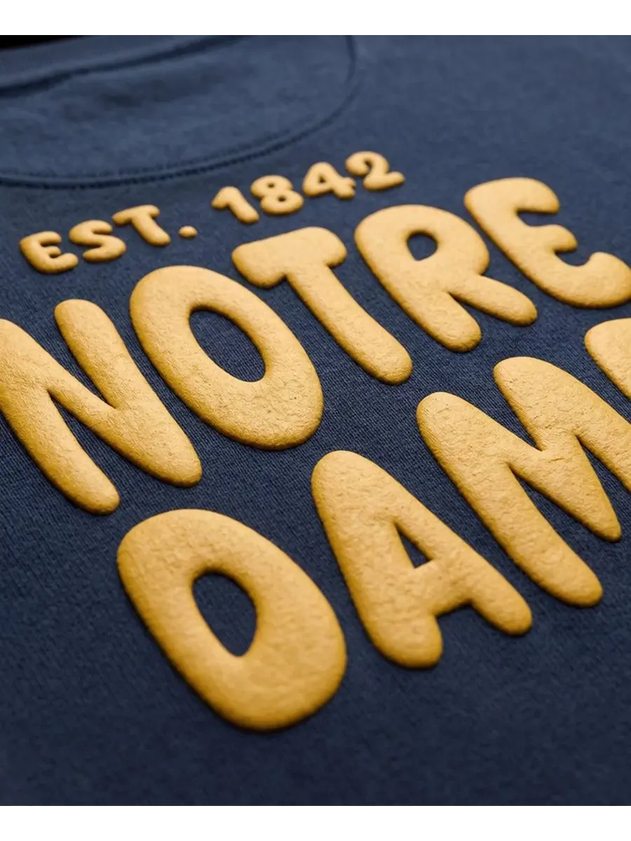 Женский свитшот Navy Cloud с принтом Notre Dame Fighting Irish Uscape Apparel — изображение 4 из 4, темно-синий