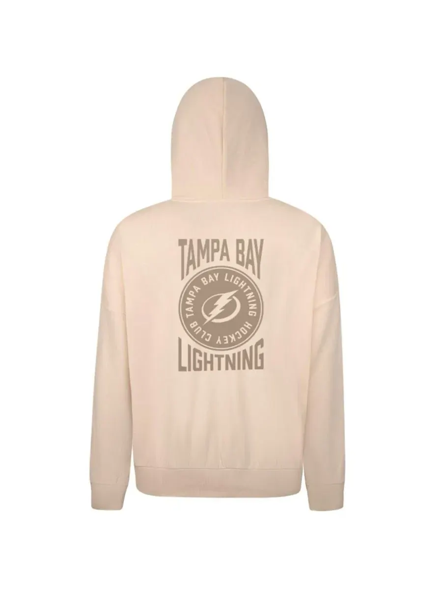 Худи-пуловер с принтом Tampa Bay Lightning LevelWear — изображение 2 из 3, бежевый