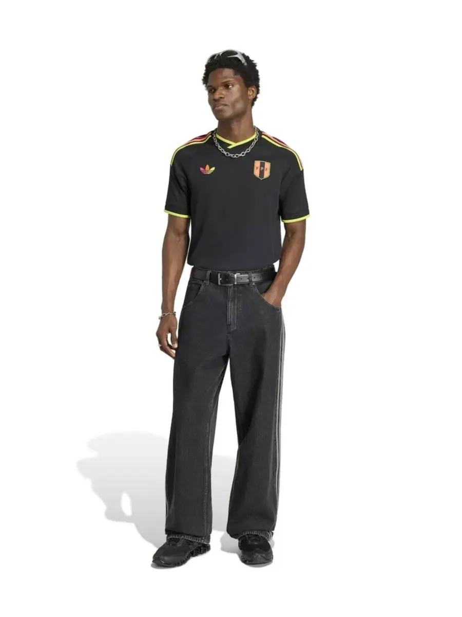 Футболка с коротким рукавом для болельщиков, Peru National Team 2026 Away Replica Jersey adidas — изображение 3 из 5, черный
